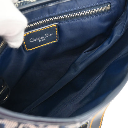 Christian Dior Navy Trotter Saddle Handbag