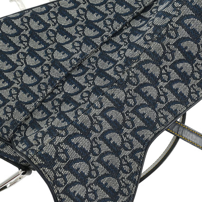 Christian Dior Navy Trotter Saddle Handbag