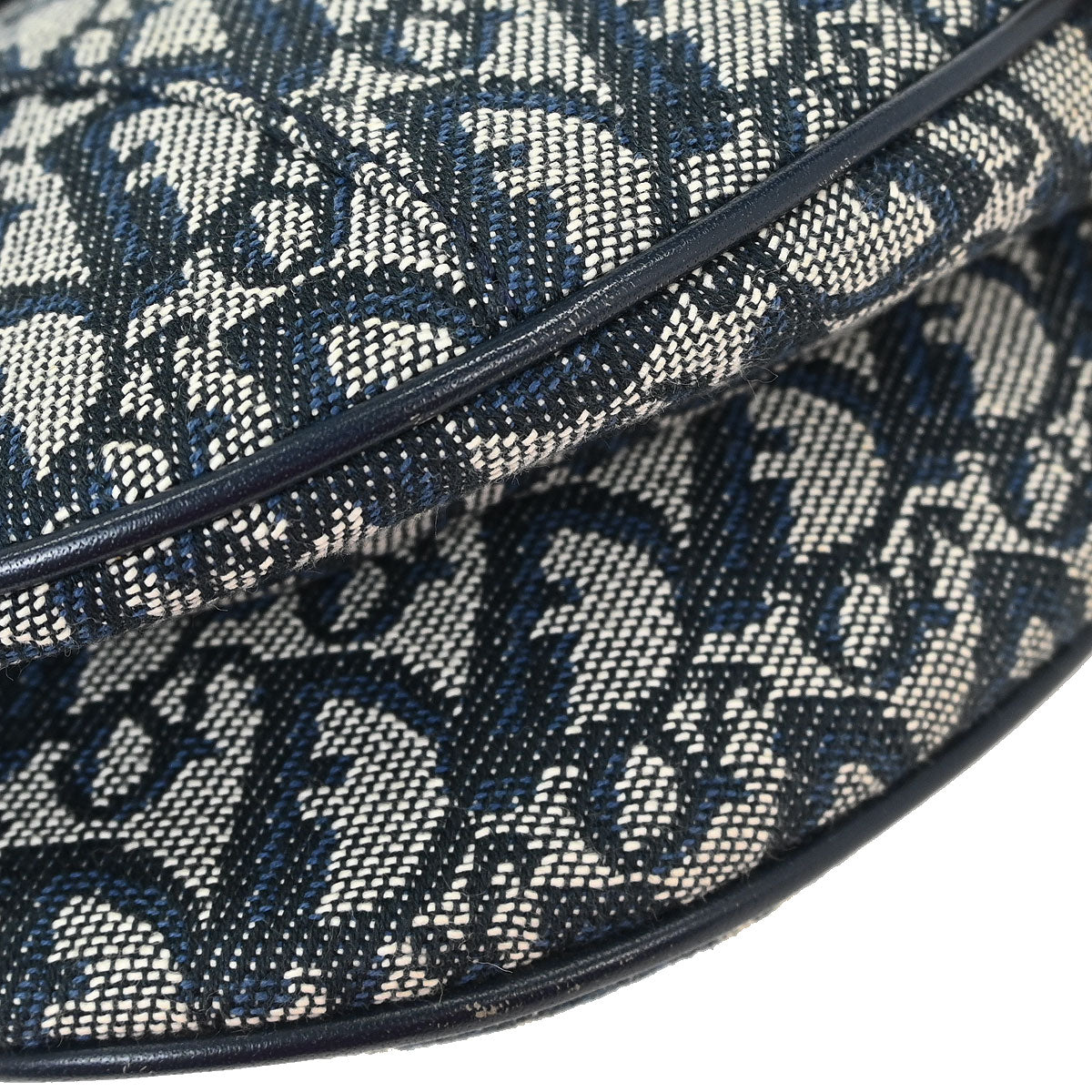 Christian Dior Navy Trotter Saddle Handbag