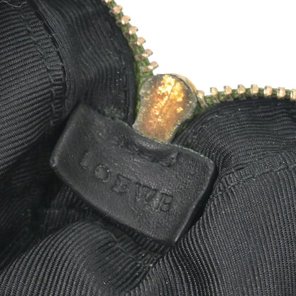 Loewe * Metallic Green Amazona Nano Handbag Pochette