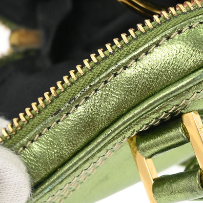 Loewe * Metallic Green Amazona Nano Handbag Pochette