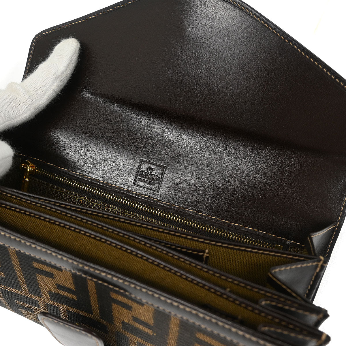 Fendi Brown Zucca Wallet