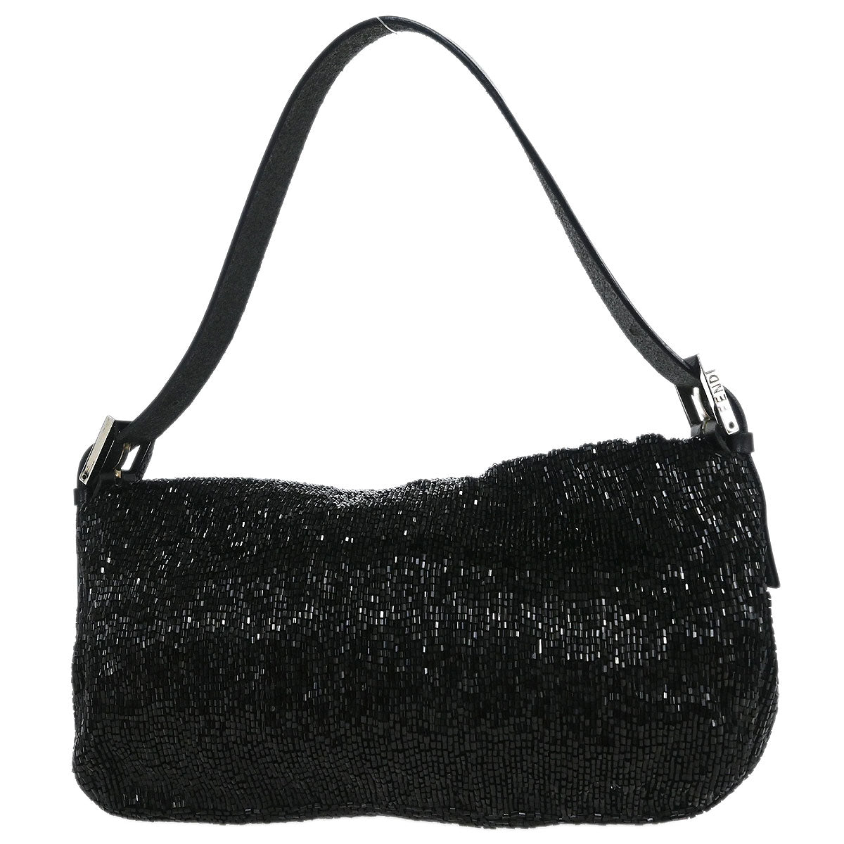 Fendi Black Beads Baguette Handbag