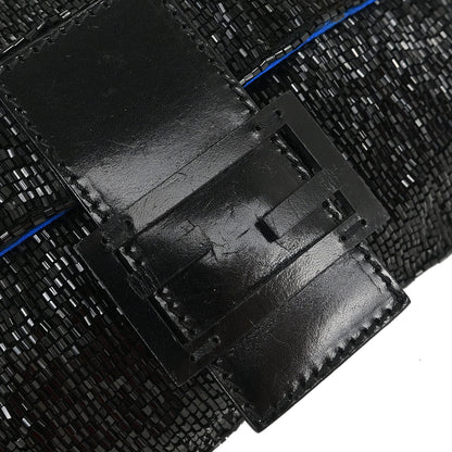 Fendi Black Beads Baguette Handbag