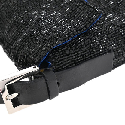 Fendi Black Beads Baguette Handbag