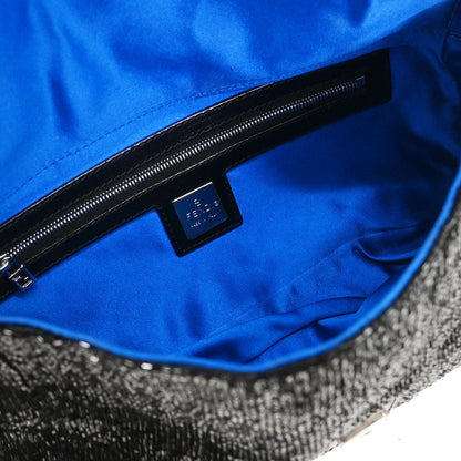 Fendi Black Beads Baguette Handbag