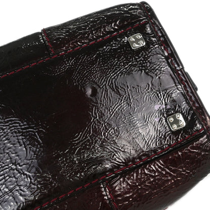 Loewe Bordeaux Patent Leather Amazona 28 Handbag