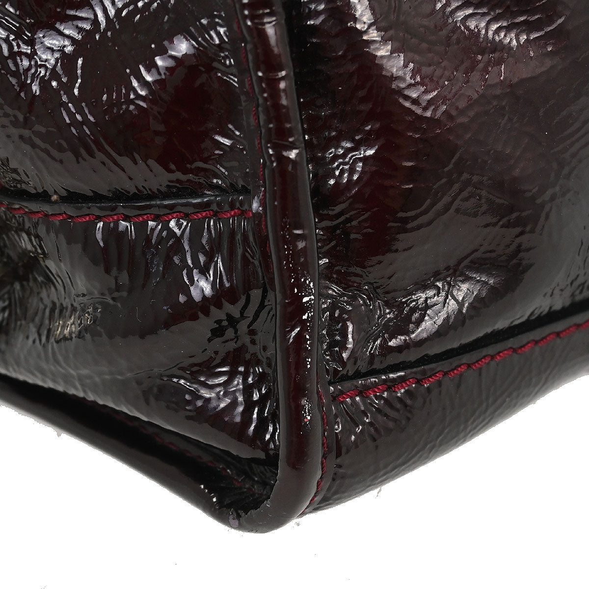 Loewe Bordeaux Patent Leather Amazona 28 Handbag