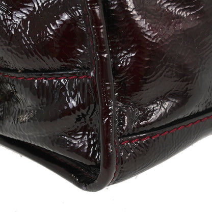 Loewe Bordeaux Patent Leather Amazona 28 Handbag