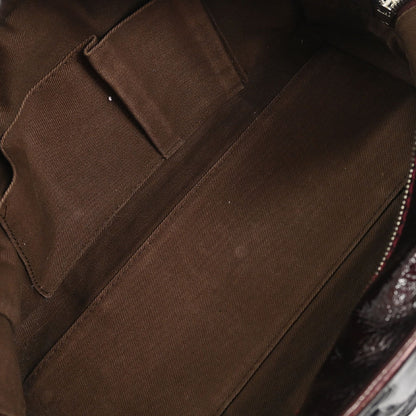 Loewe Bordeaux Patent Leather Amazona 28 Handbag