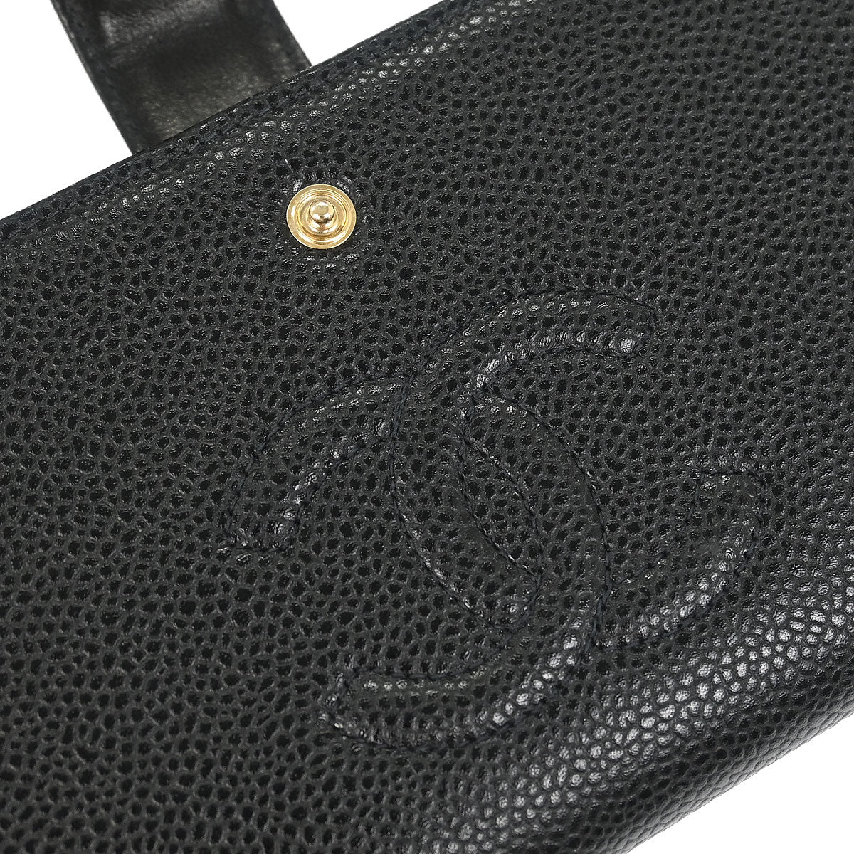 Chanel 2000-2002 Black Caviar Long Wallet