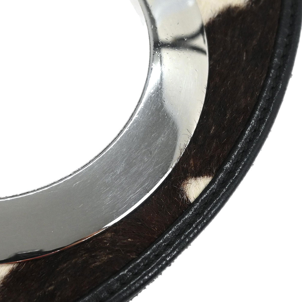 Christian Dior * Brown Pony Hair Zebra Jazzclub Handbag