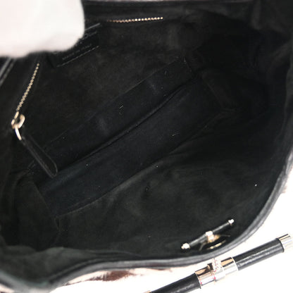 Christian Dior * Brown Pony Hair Zebra Jazzclub Handbag