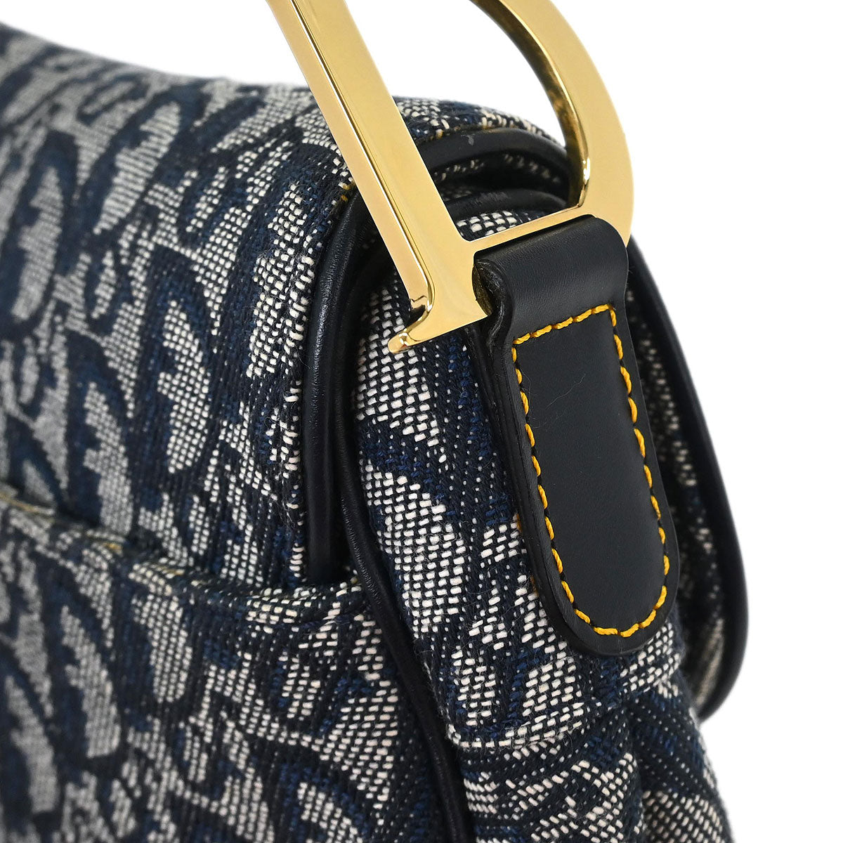 Christian Dior Navy Trotter Saddle Handbag