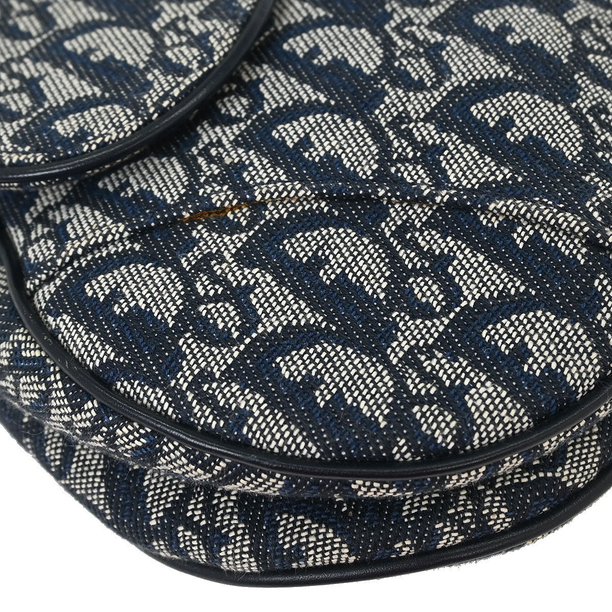 Christian Dior Navy Trotter Saddle Handbag