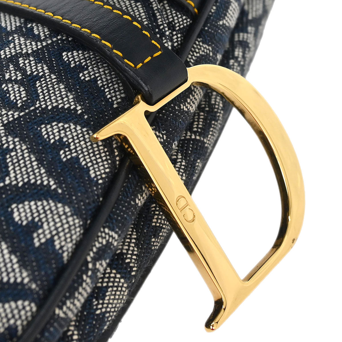 Christian Dior Navy Trotter Saddle Handbag