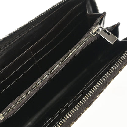 Fendi Beige Zucchino Zip Around Wallet