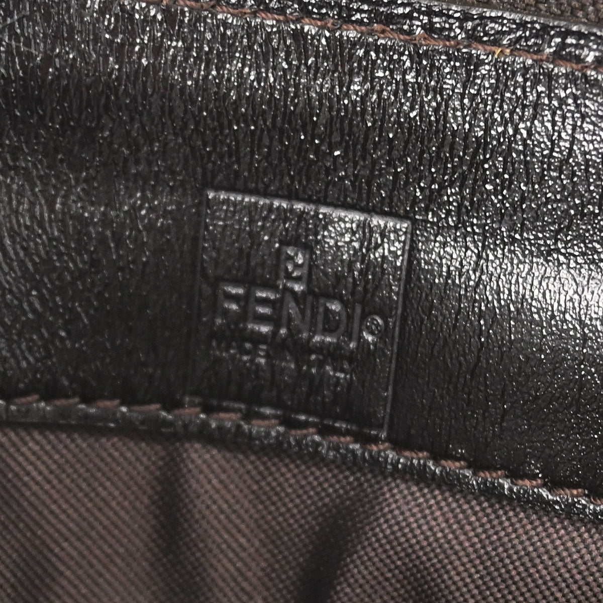 Fendi Beige Zucchino Zip Around Wallet