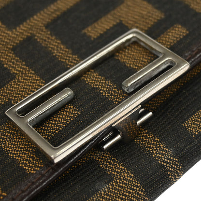 Fendi Brown Zucca Trifold Wallet
