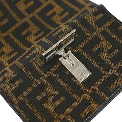 Fendi Brown Zucca Trifold Wallet