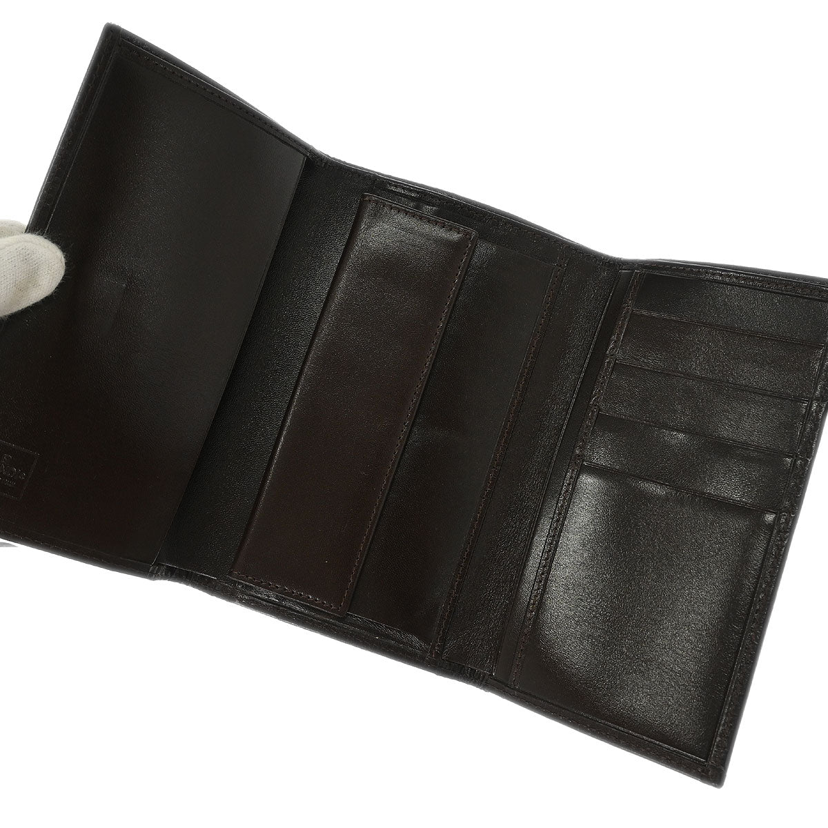 Fendi Brown Zucca Trifold Wallet