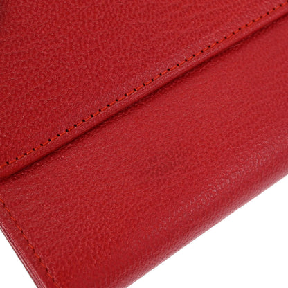 Chanel 2000-2002 Red Bifold Wallet