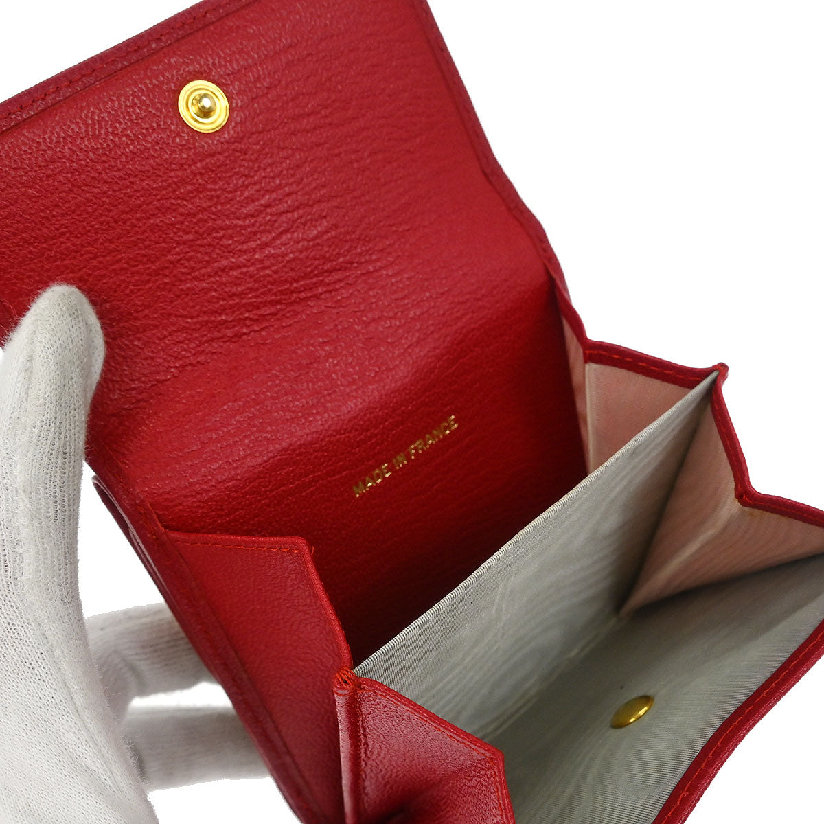 Chanel 2000-2002 Red Bifold Wallet