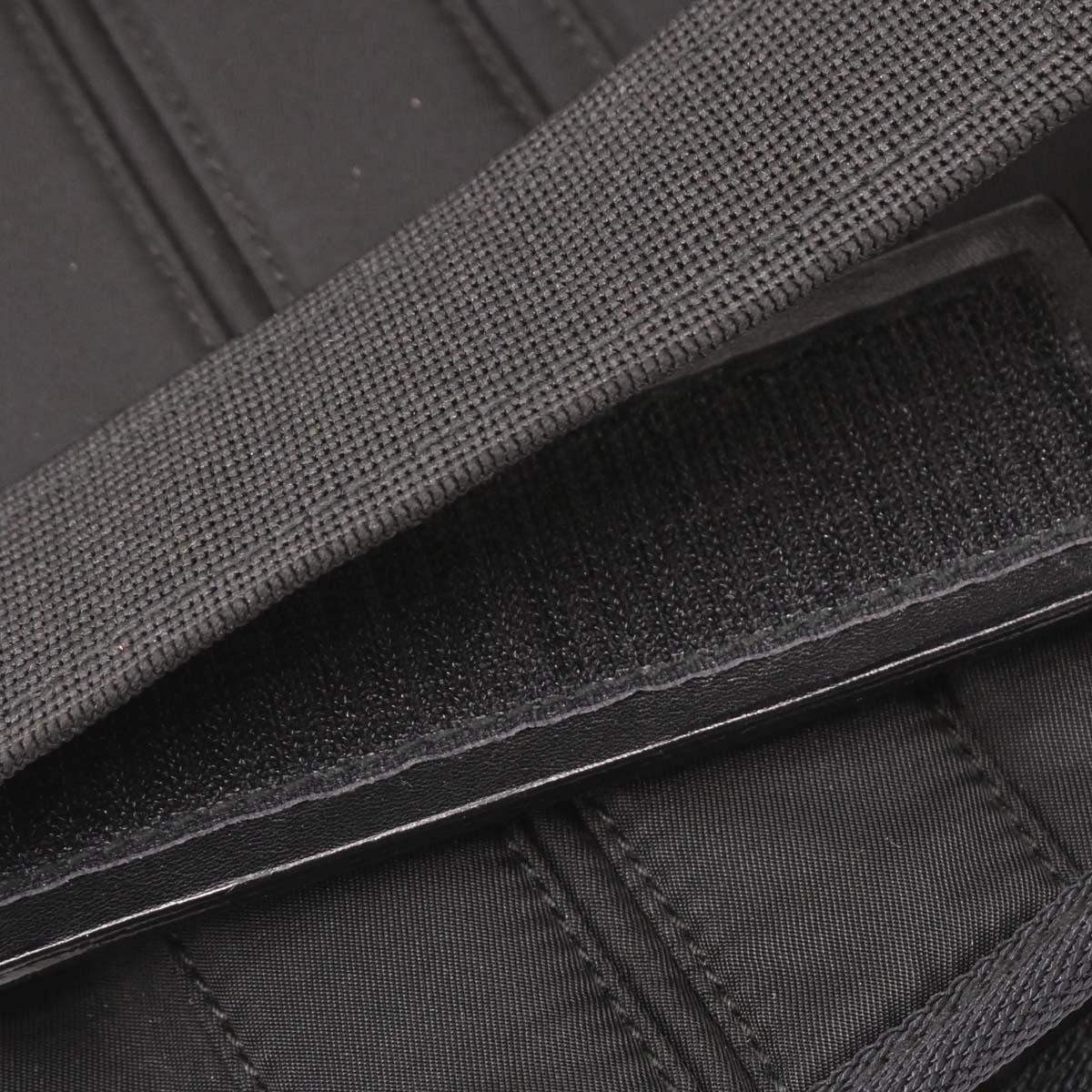 Prada Black Nylon Corset Waist Belt Bag