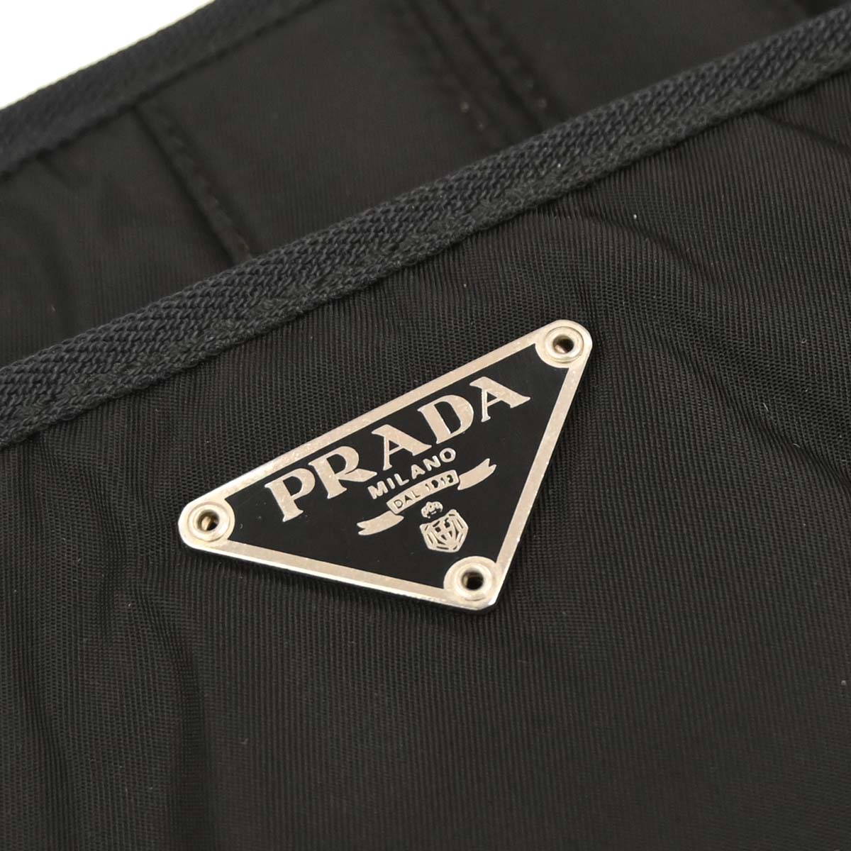 Prada Black Nylon Corset Waist Belt Bag