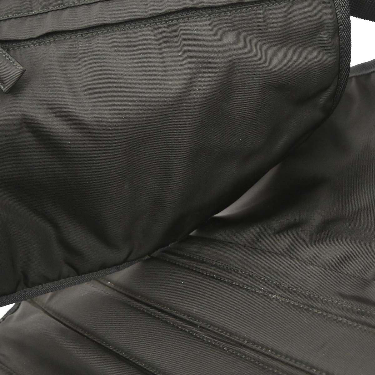 Prada Black Nylon Corset Waist Belt Bag