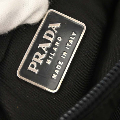 Prada Black Nylon Corset Waist Belt Bag