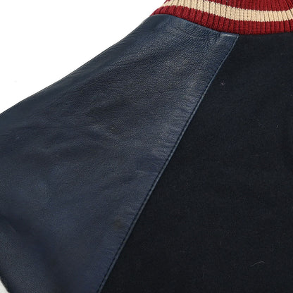 Chanel 2004 Sport Line Spring Letterman Bomber Jacket Navy #36