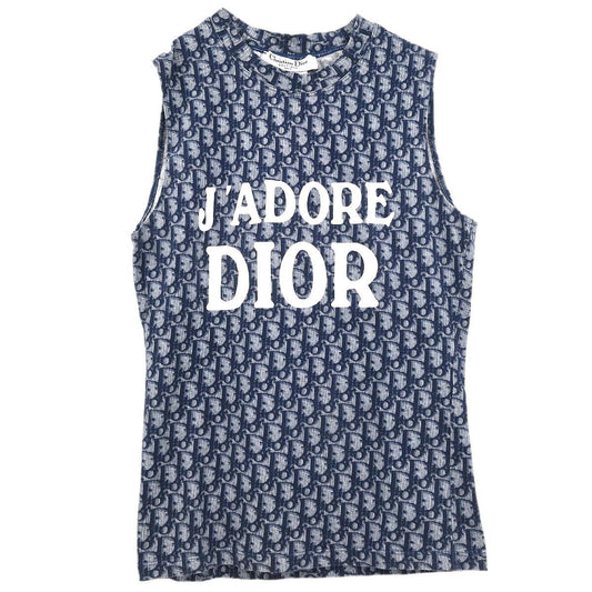 Christian 2003 Dior Trotter Sleeveless Tank Top Navy #36