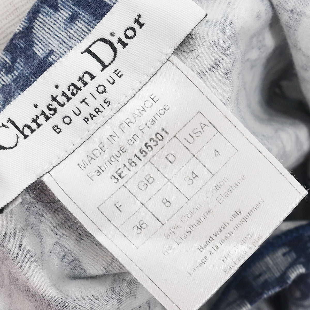 Christian 2003 Dior Trotter Sleeveless Tank Top Navy #36