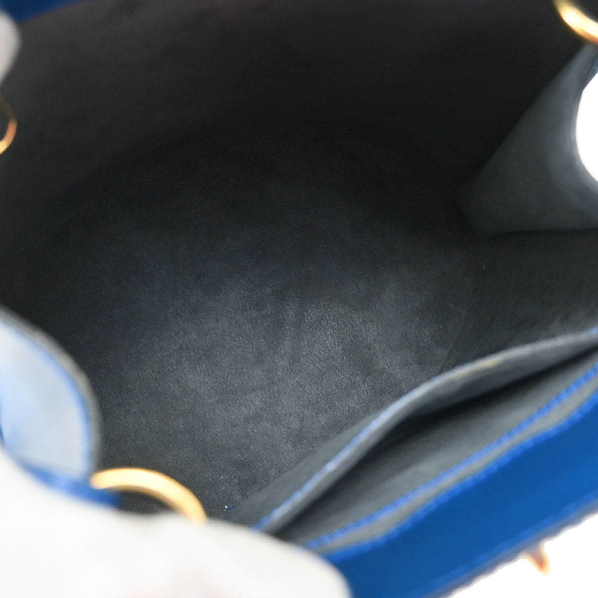 Louis Vuitton Blue Epi Cluny Shoulder Bag M52255