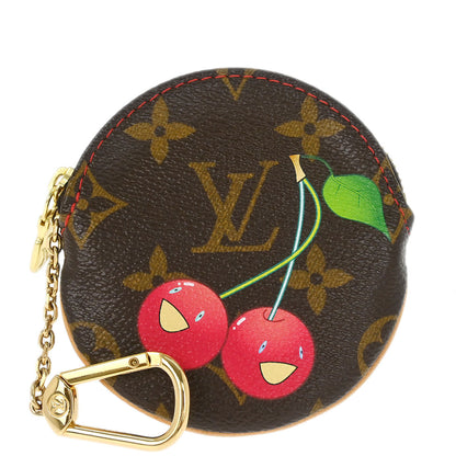 Louis Vuitton Cherry Porte Monnaie Rond Coin Case Wallet M95043