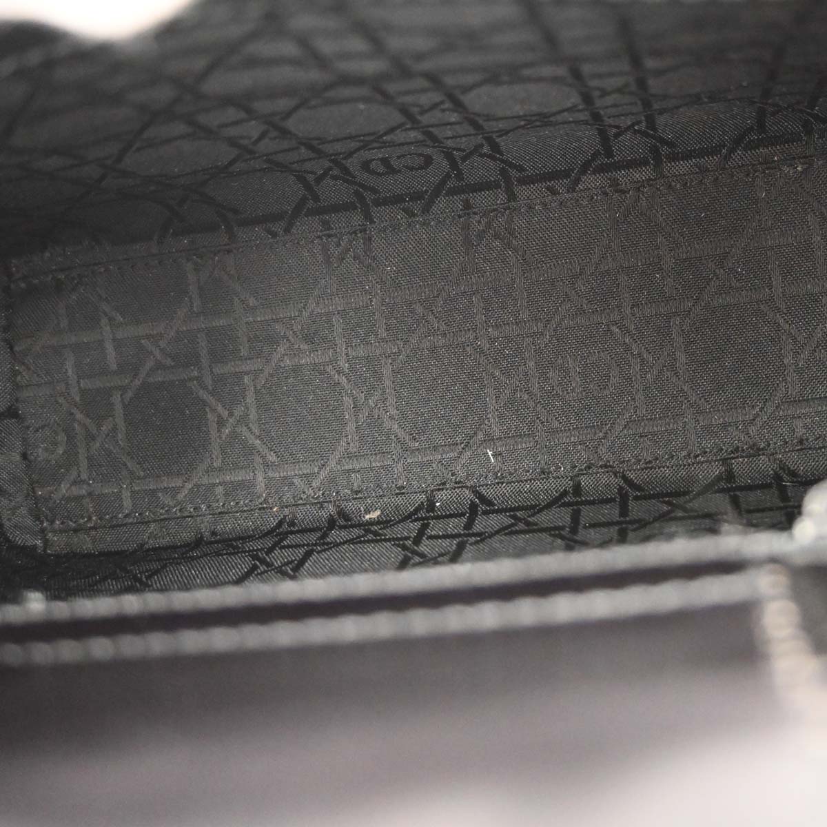 Christian Dior Black Leather Malice Tote Handbag