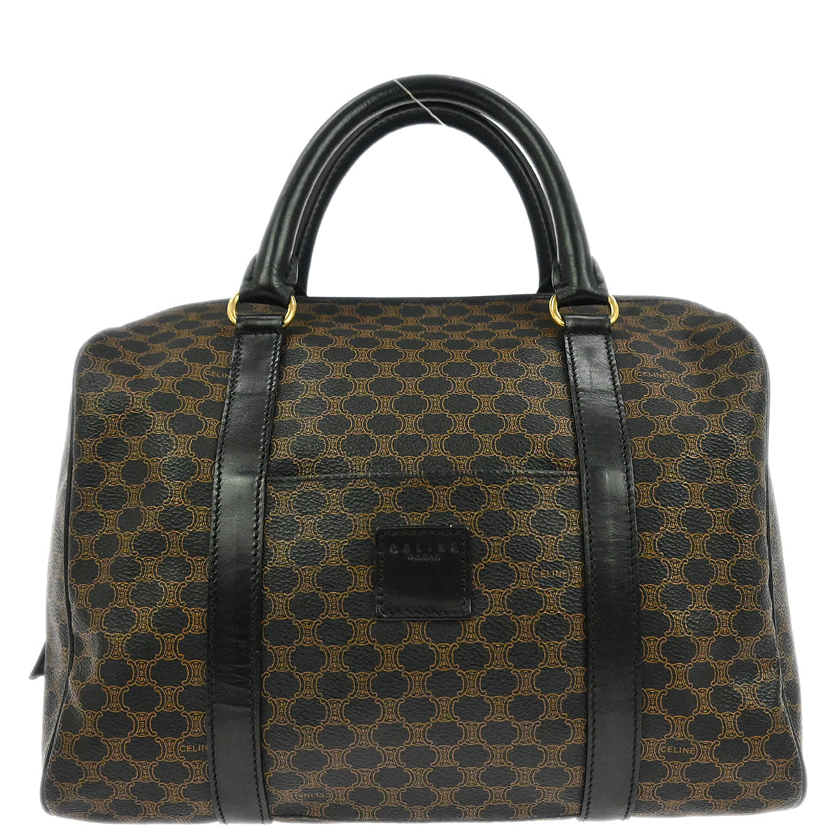 Celine Black Macadam Handbag