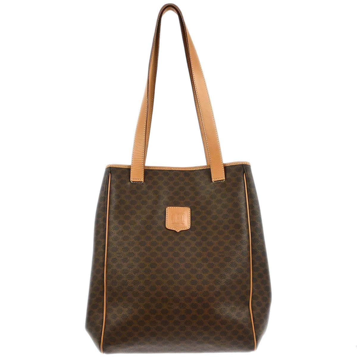 Celine Brown Macadam Tote Handbag