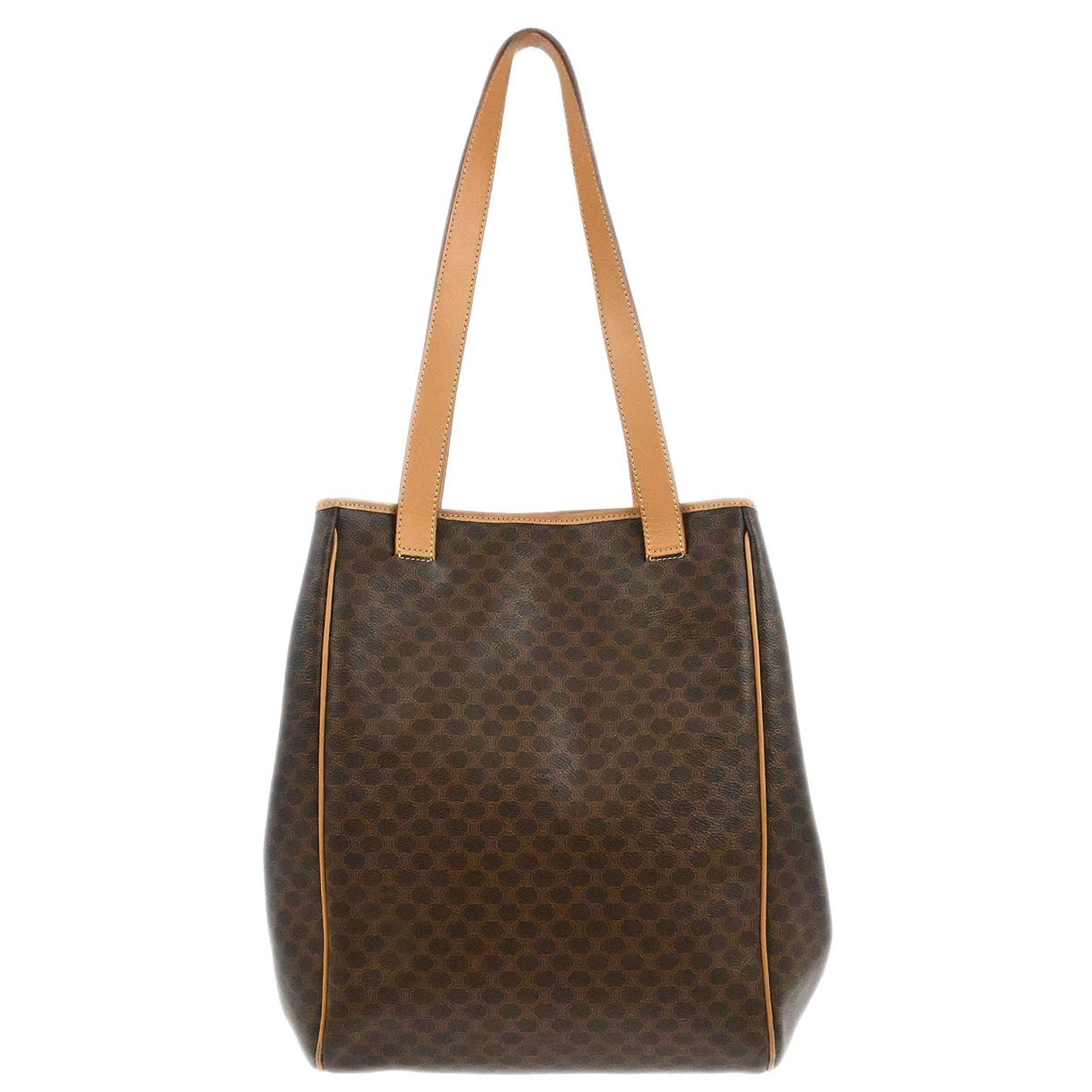 Celine Brown Macadam Tote Handbag