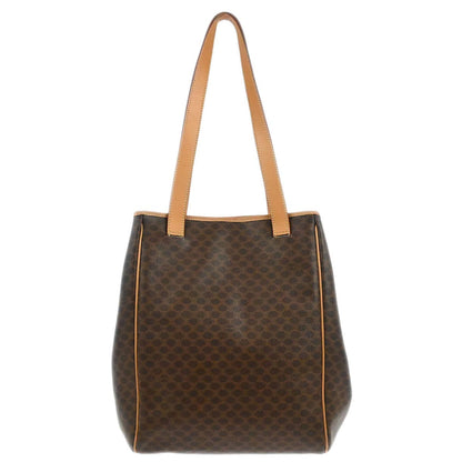 Celine Brown Macadam Tote Handbag