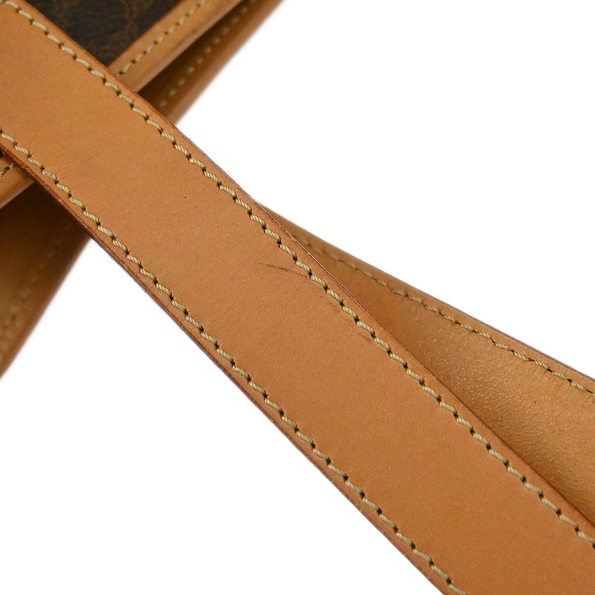 Celine Brown Macadam Tote Handbag