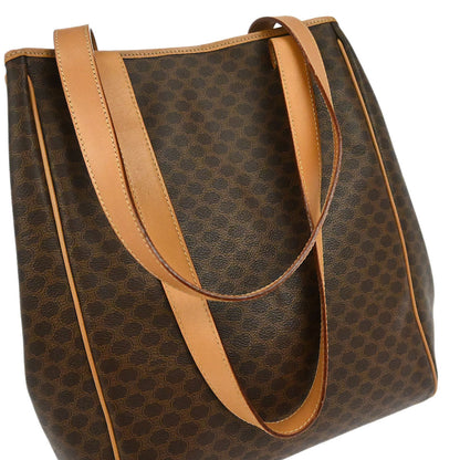 Celine Brown Macadam Tote Handbag
