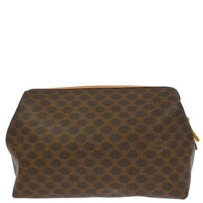 Celine Brown PVC Macadam Pouch Bag