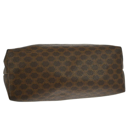 Celine Brown PVC Macadam Pouch Bag