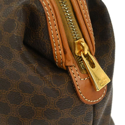 Celine Brown PVC Macadam Pouch Bag