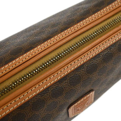 Celine Brown PVC Macadam Pouch Bag