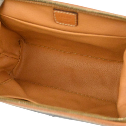 Celine Brown PVC Macadam Pouch Bag