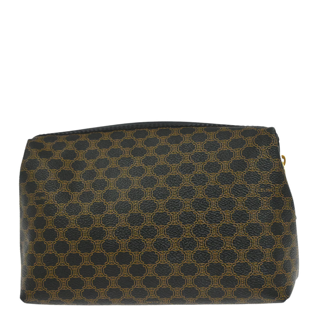 Celine Black PVC Macadam Pouch Bag