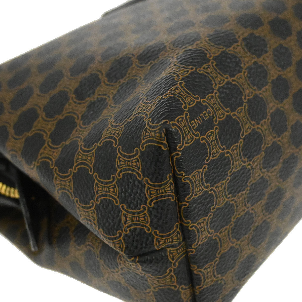 Celine Black PVC Macadam Pouch Bag